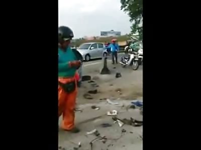 Two Men Killed by Truck in Crazy Accident