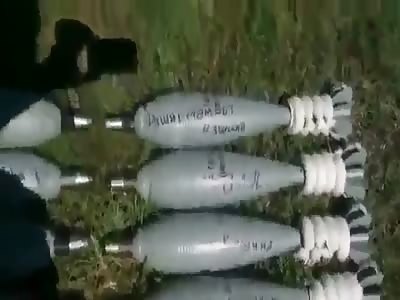 *RUSSIAN TERRORISM* mortar attack on the city Shahtersk