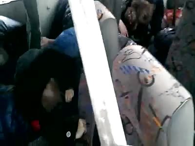 Russian terrorists shelling roadblock near the village Volnovaha (Updated)