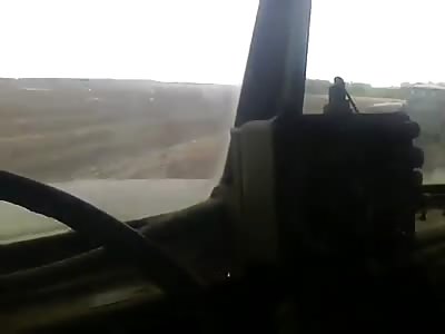 Russian terrorists shoot a village in the Luhansk region
