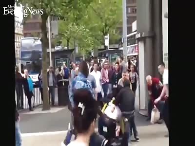 Muslims pick a fight with off duty British soldiers and get beaten 