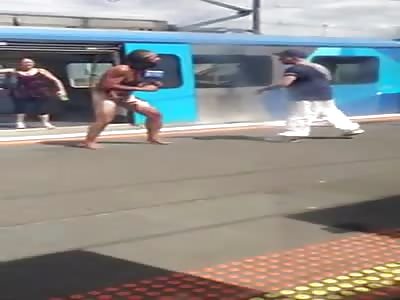 Another Crazy Naked Man Looking for a Fight in the Metro