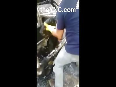 Burnt to a Crisp From Car Accident