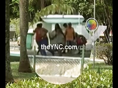 Watch Woman Stab man with a Scissors (Close-up Aftermath Included)