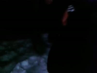 Drunk Ukrainian child is afraid to go home