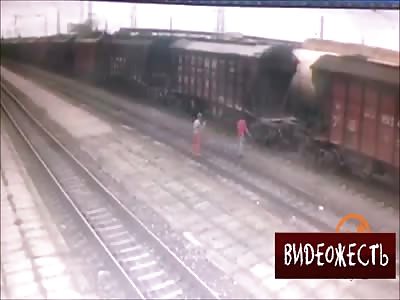 Death on the train roof