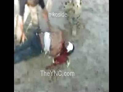 BEHEADING: Has His Throat Slit and is left to Choke to Death