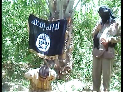 AQI member fails to cut off head and ends up having to utilize his pistol