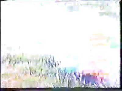 Brazilian Mob Justice: 3 pleading robbers beaten and SET ON FIRE (never-seen 90's video)