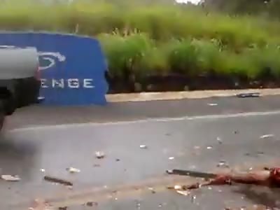 Bus vs. Truck accident: MUTILATED people ALL OVER THE ROAD (worst crash EVER)