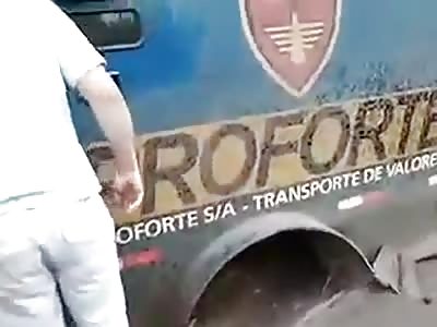 Armored car attack bomb