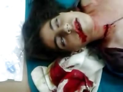 Last seconds of life of a girl