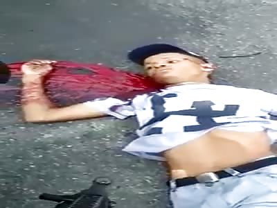 Dying young shot in the head