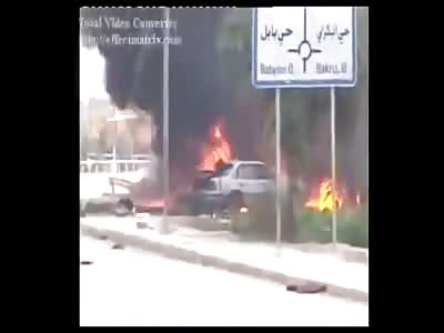 man burned but still alive walking with his skin off