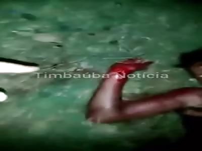 MAN DYING AFTER BEING INJURED WITH MACHETE