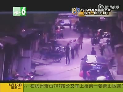 BOY FALLS FROM A BUILDING