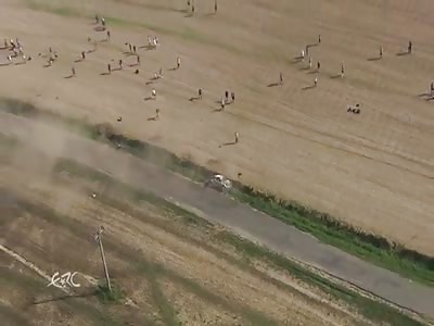 IMPRESSIVE FOOTAGE OF A HUGE CRASH DURING RALLY 
