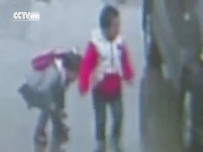 SHOCKING: TWO KIDS BEING RUN OVER BY CAR