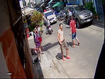 GIRL IS BRUTALLY STABBED IN BANGKOK