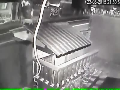 HORSE RUN OVER BY MOTORCYCLE