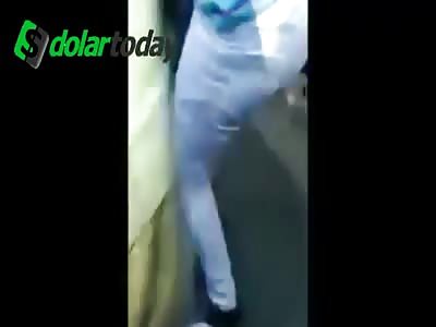 MOTORCYCLE THIEF RECEIVES MOB JUSTICE