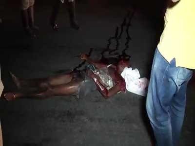 MAN DIED HIT BY TRUCK