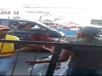INJURED WITH MACHETE IN STREET FIGHT