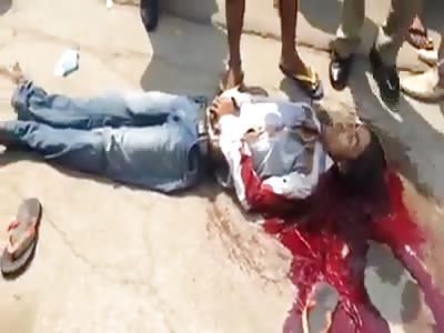 POOR MAN BLED TO DEATH