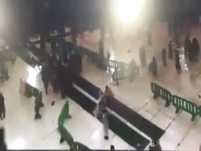 New Shock CCTV shows Bodies Explode after Crane Collapse at Mosque 