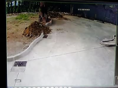 MAN PLUMMETS TO HIS DEATH - SLOW MOTION ADDED