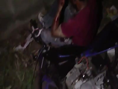 DRUNK RIDER INJURED IN AN ACCIDENT