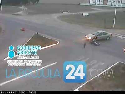 BRUTAL MOTORCYCLE ACCIDENT