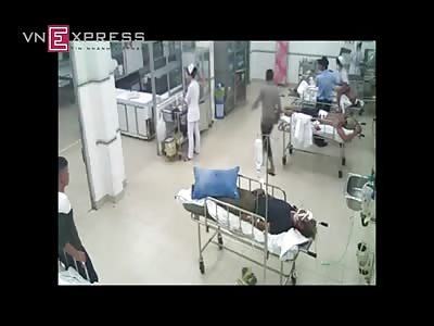 PATIENT IS BRUTALLY STABBED WHILE RECEIVING MEDICAL CARE