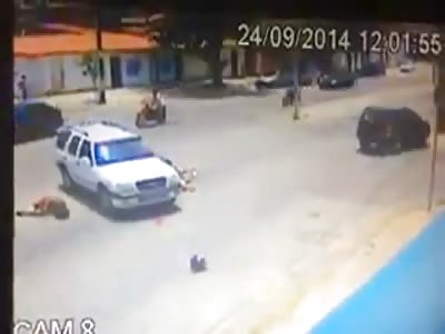 MOTORCYCLE ACCIDENT WITH PIKE SOMERSAULT