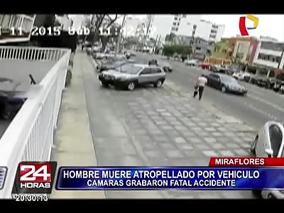 MAN KILLED AFTER BEING STRUCK BY DRUNK DRIVER (MAN FLIES AWAY AND HIT A POLE!)