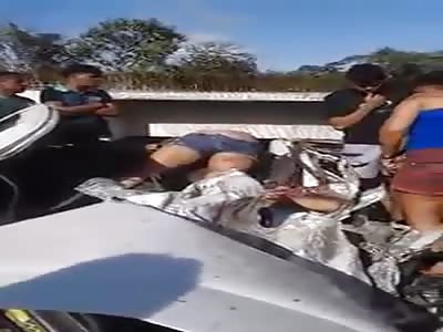 THREE DEAD IN ACCIDENT