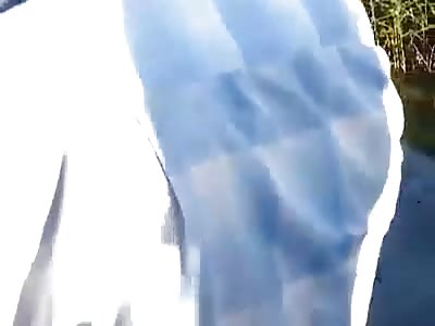 MAN WAS THROWN IN A POND AND DIED DROWNED AFTER COLLIDE WITH TRUCK