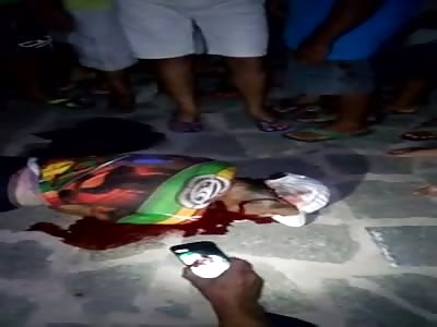 MAN IS DYING AFTER BEING SHOT 