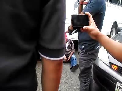 SAD VIDEO OF ELDERLY WOMAN DYING TRAPPED UNDER BUS AFTER BEING RUN OVER