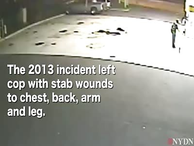 COP STABBED BY MAN TRYING TO EXPLODE GAS STATION
