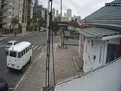 RIDER INJURED IN TRAFFIC ACCIDENT