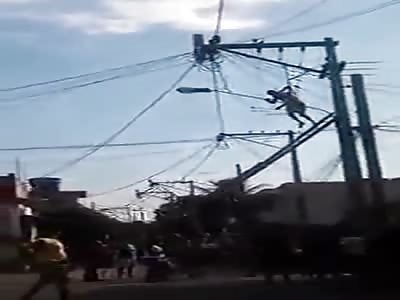 MAN GETS HUNG AFTER TAKING SHOCK