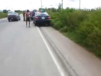 RIDER BODY DESTROYED IN ACCIDENT