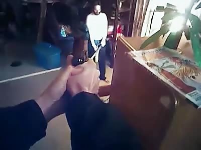 COPS TASE MACHETE-WIELDING MAN AND THEN SAVE HIM FROM A BURNING HOUSE