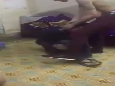 CAR THIEF CAPTURED AND BEATEN