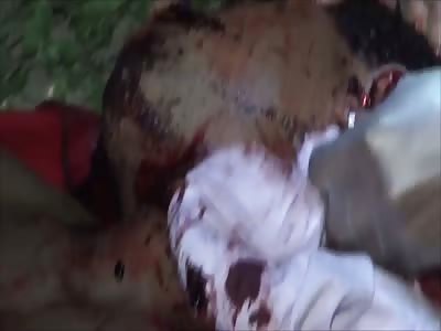 MAN DIED WITH SHOTS AND STABS