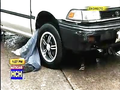 BIZARRE DEATH: TAXI DRIVER WAS RUN OVER BY OWN CAR