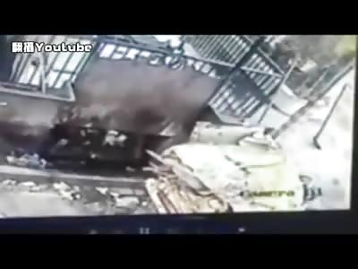 HORROR! MAN CRUSHED TO DEATH AFTER FALLING INTO TRASH COMPACTOR