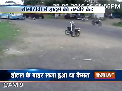 CCTV FOOTAGE OF A ROAD ACCIDENT