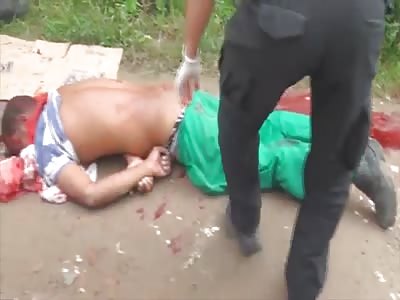 MAN WAS PURSUED AND KILLED WITH SEVERAL SHOTS